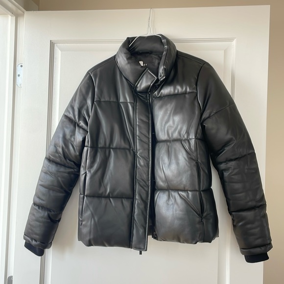 Marc New York faux leather puffer jacket - size Small - Picture 3 of 6